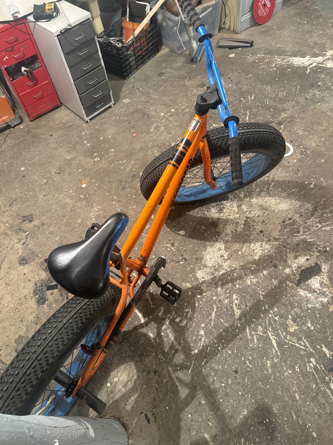 Orange Mongoose Fat Tire Bike with Blue Rims - photo 4