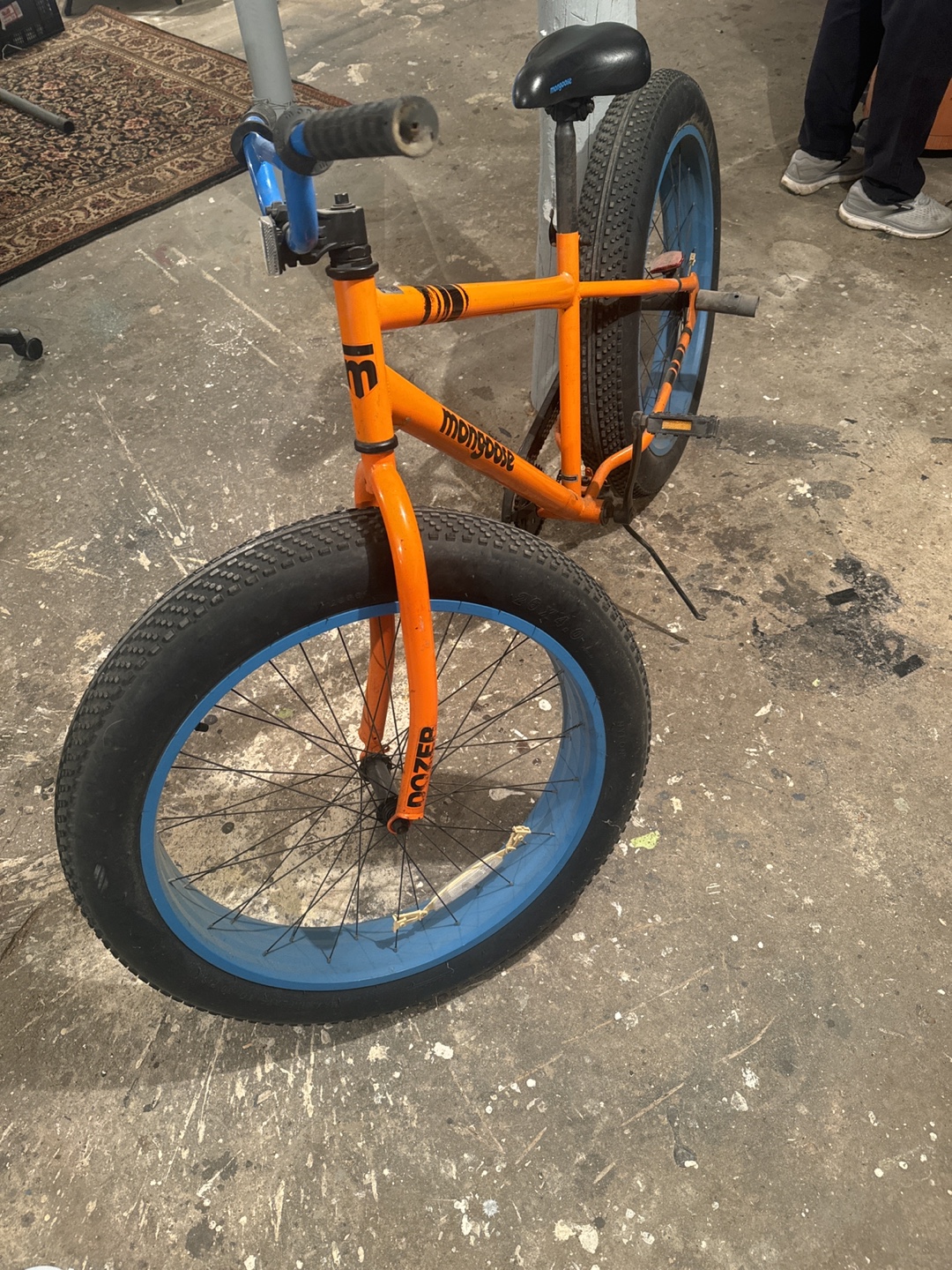 Orange Mongoose Fat Tire Bike with Blue Rims - photo 2