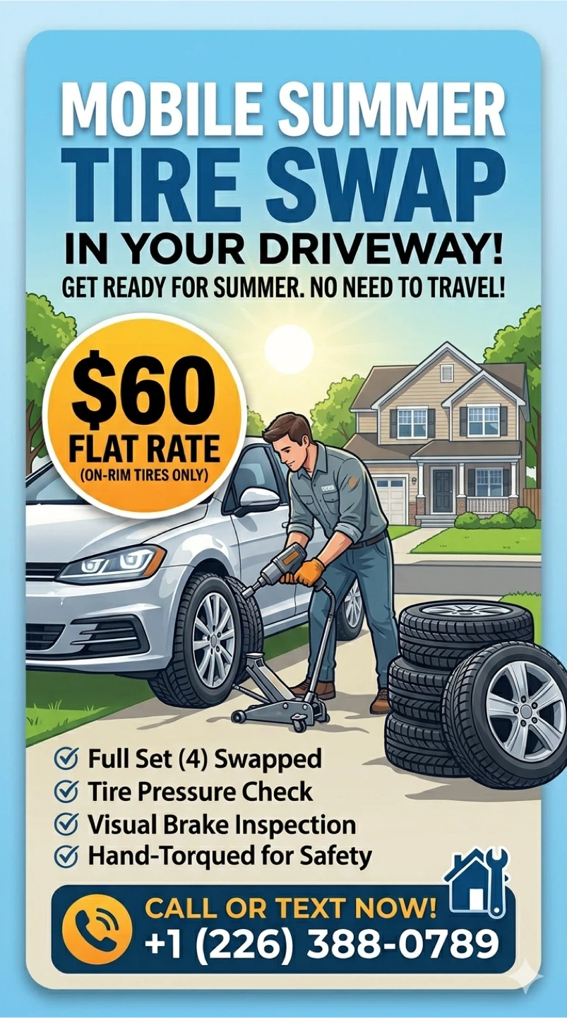 Mobile Summer Tire Swap Service