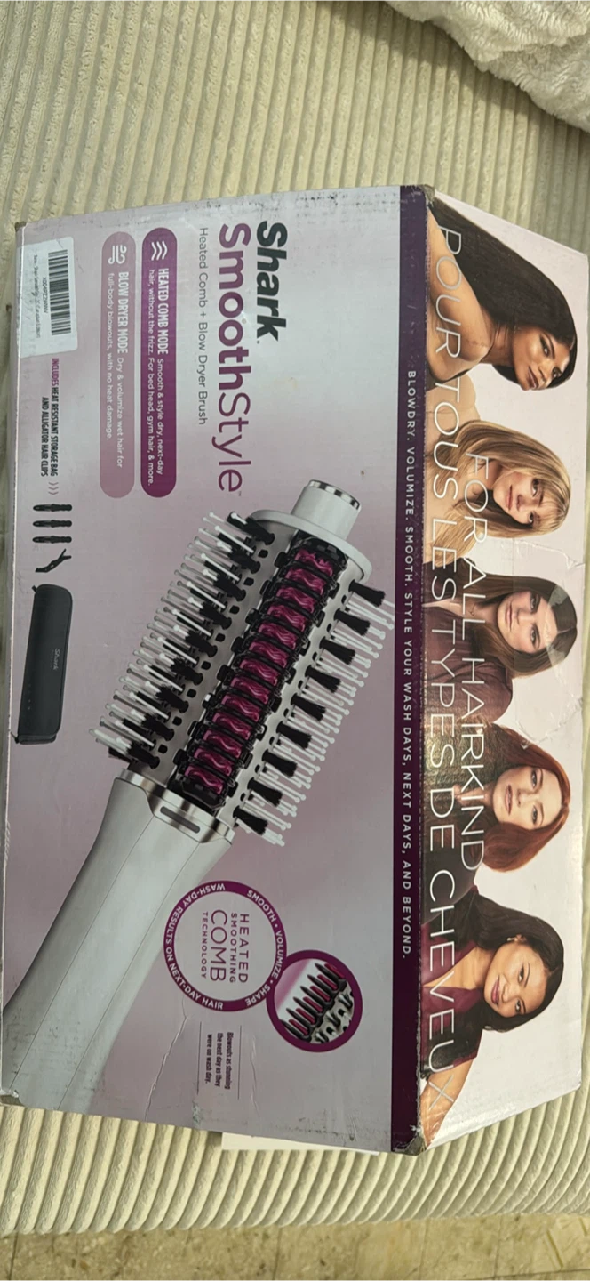 Shark SmoothStyle Heated Comb & Blow Dry Brush