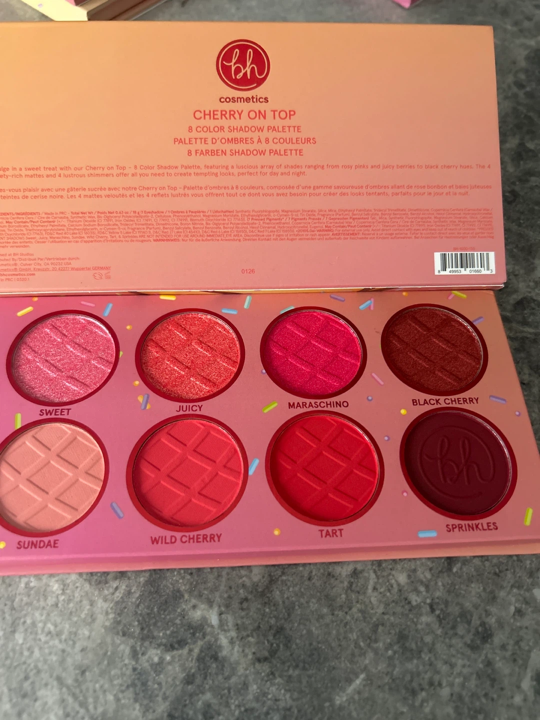 BH Cosmetics Cherry On Top 8 Color Eyeshadow Palette - photo 2