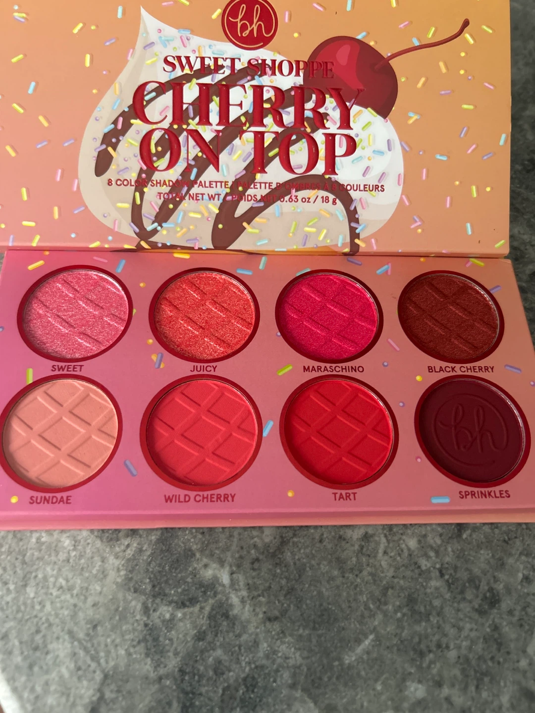 BH Cosmetics Cherry On Top 8 Color Eyeshadow Palette