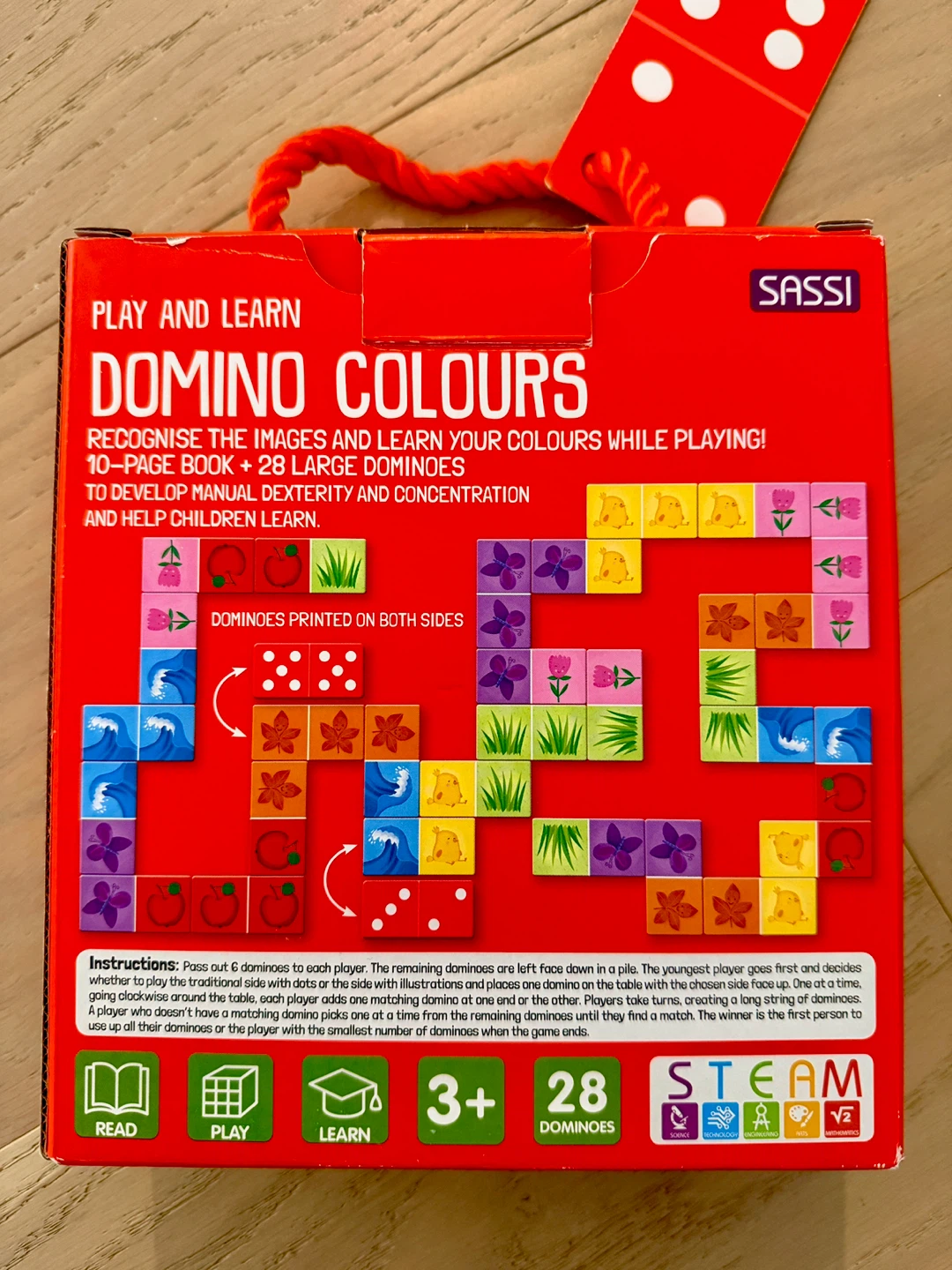 Sassi Play and Learn Domino Colours Book and Game - photo 3
