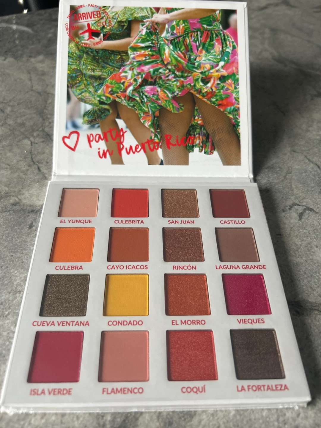 BH Cosmetics Party in Puerto Rico 16 Color Eyeshadow Palette