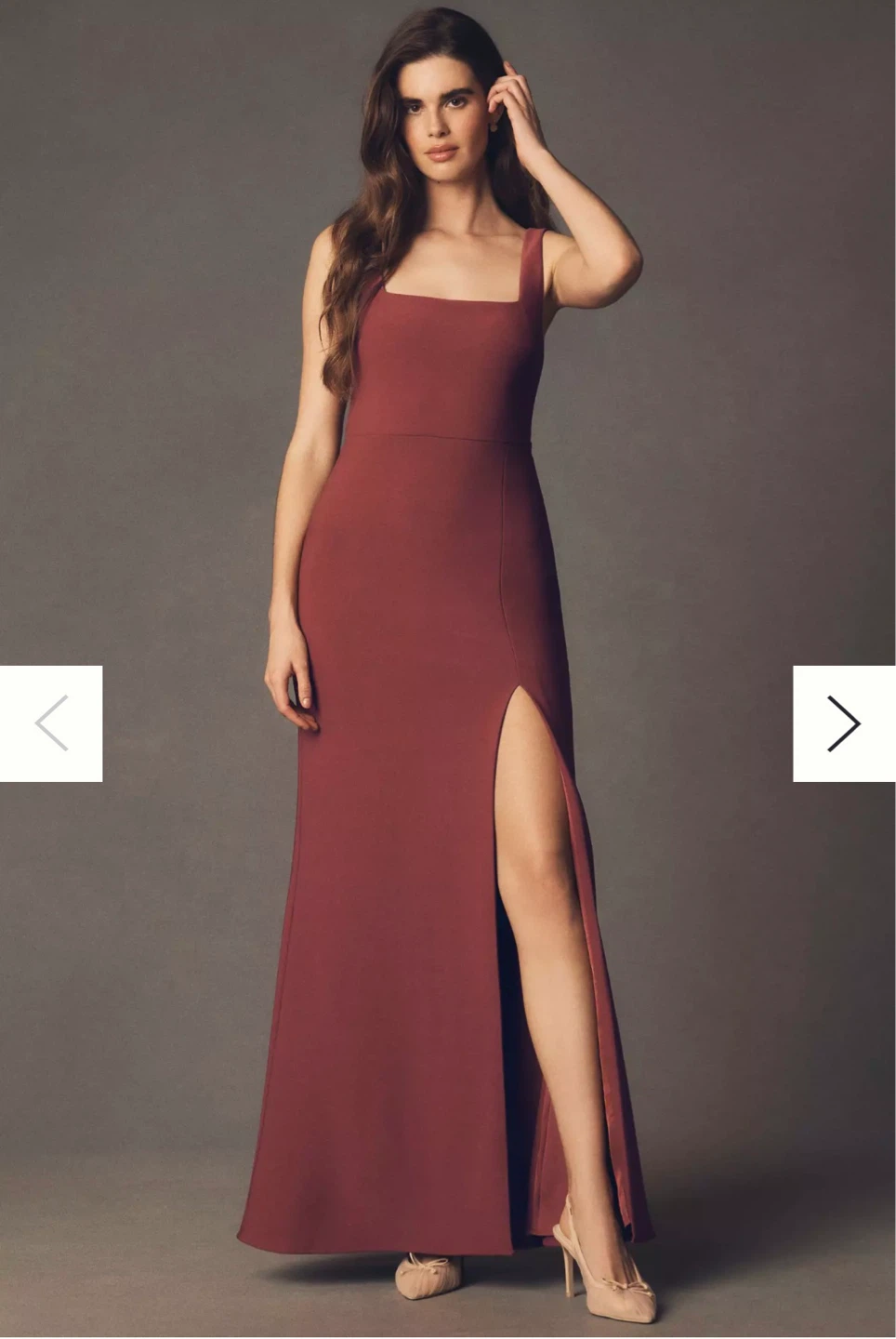 Anthropologie Blake Square-Neck Stretch Crepe Maxi Dress - NEW!