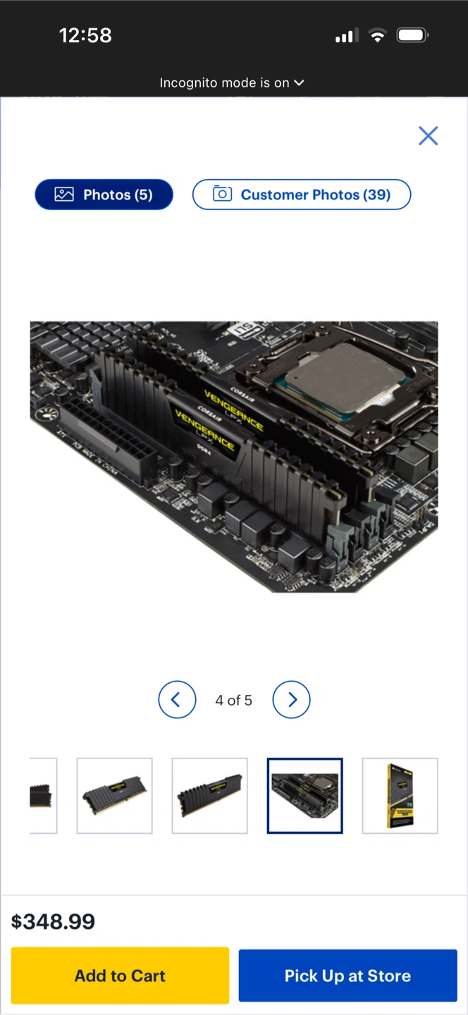 Corsair Vengeance LPX DDR4 32GB (2x16GB) 3200MHz RAM - photo 2