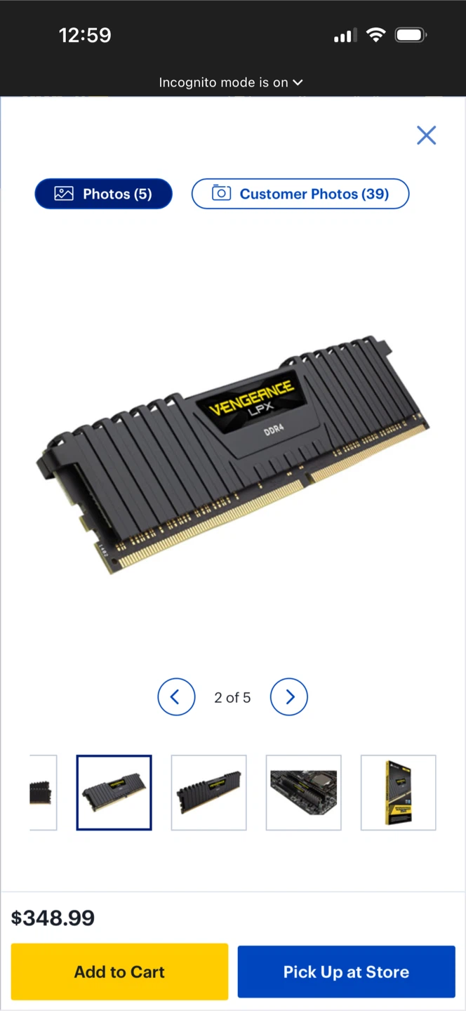 Corsair Vengeance LPX DDR4 32GB (2x16GB) 3200MHz RAM - photo 4