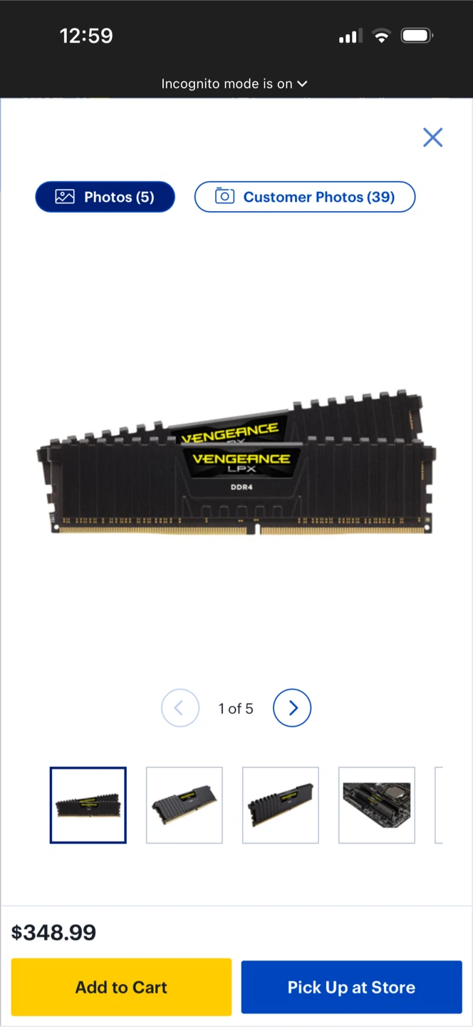 Corsair Vengeance LPX DDR4 32GB (2x16GB) 3200MHz RAM - photo 5
