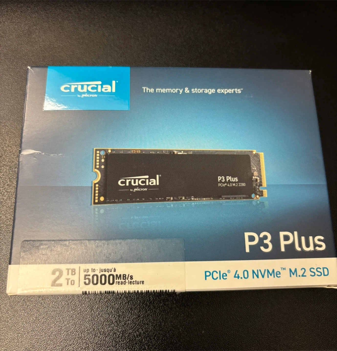 NEW never opened Crucial P3 Plus PCIe Gen4 NVMe 2TB SSD