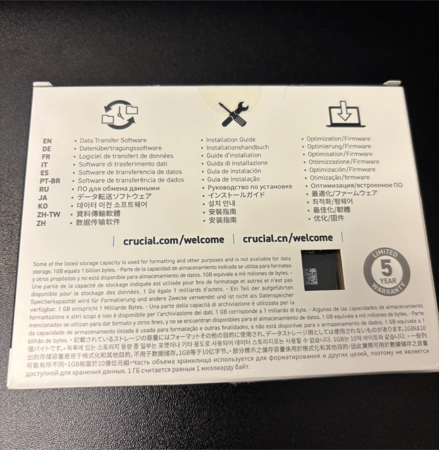 NEW never opened Crucial P3 Plus PCIe Gen4 NVMe 2TB SSD - photo 2