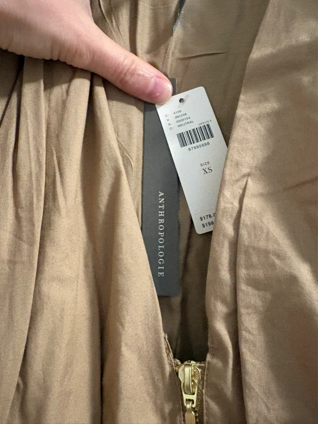 Anthropologie Maeve The Tommie Zip-Front Midi Dress - NEW! - photo 3