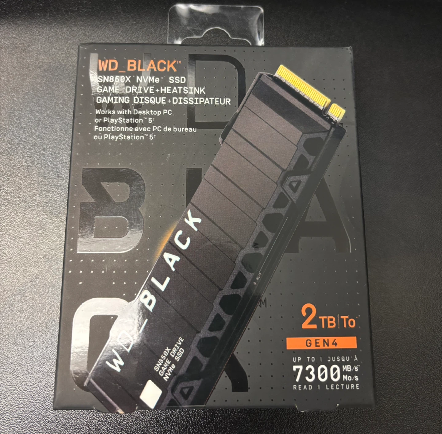 NEW never opened WD_Black SN850X 2TB NVMe SSD with Heatsink