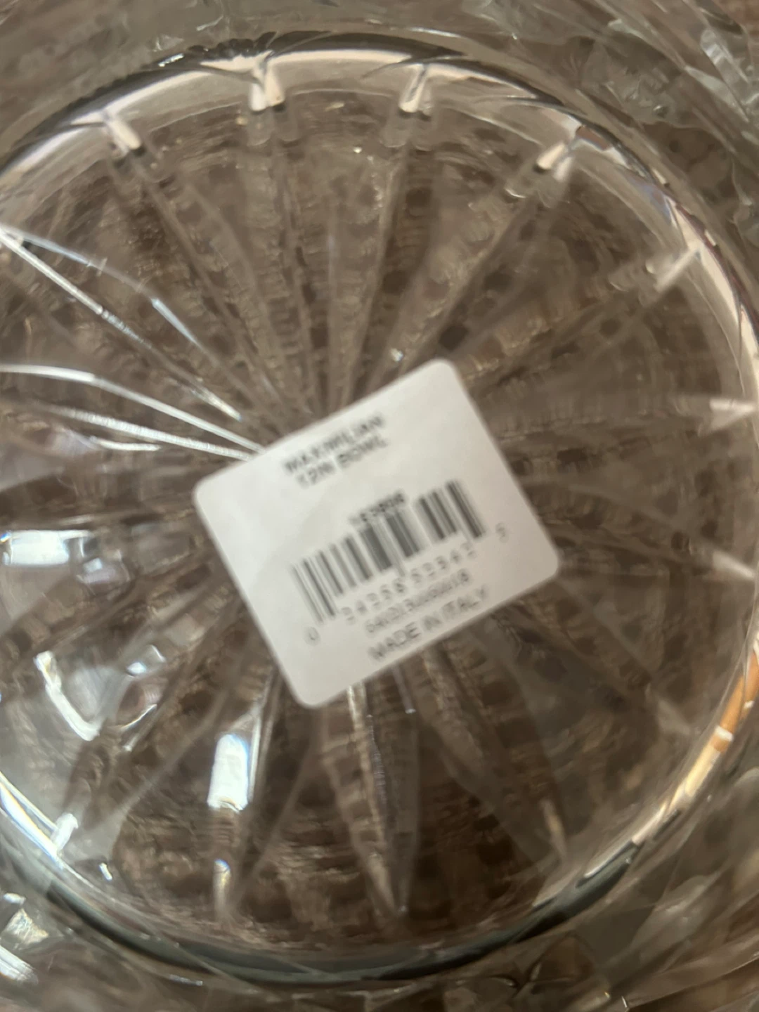 Michelangelo "Maximilian" 12in Crystal Bowl - Made in Italy - photo 3