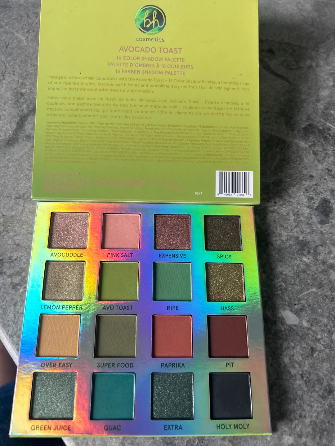 BH Cosmetics Avocado Toast 16 Color Shadow Palette - photo 2