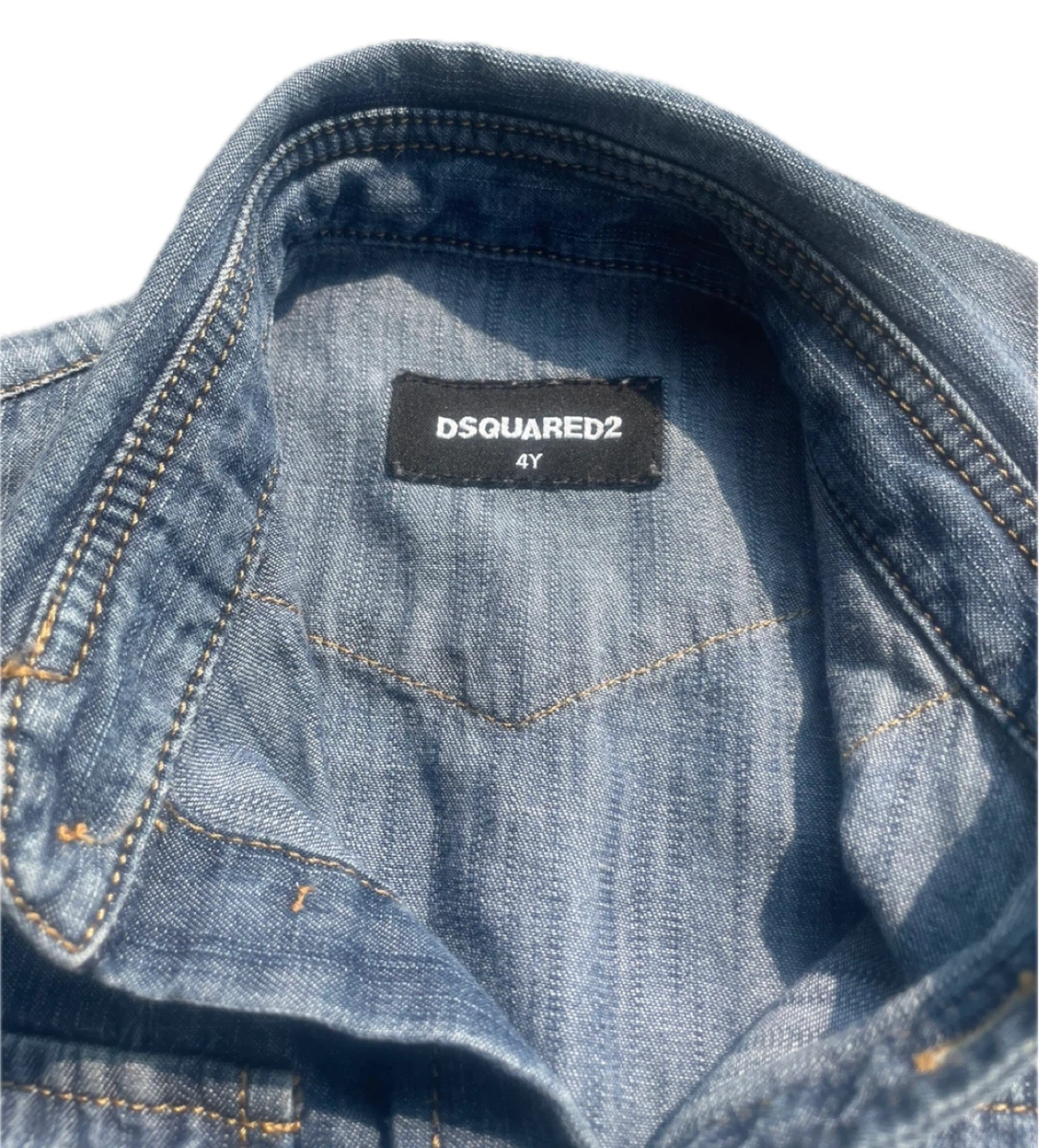 DSQUARED2 Denim Sleeveless Shirt - Size 4Y - photo 3