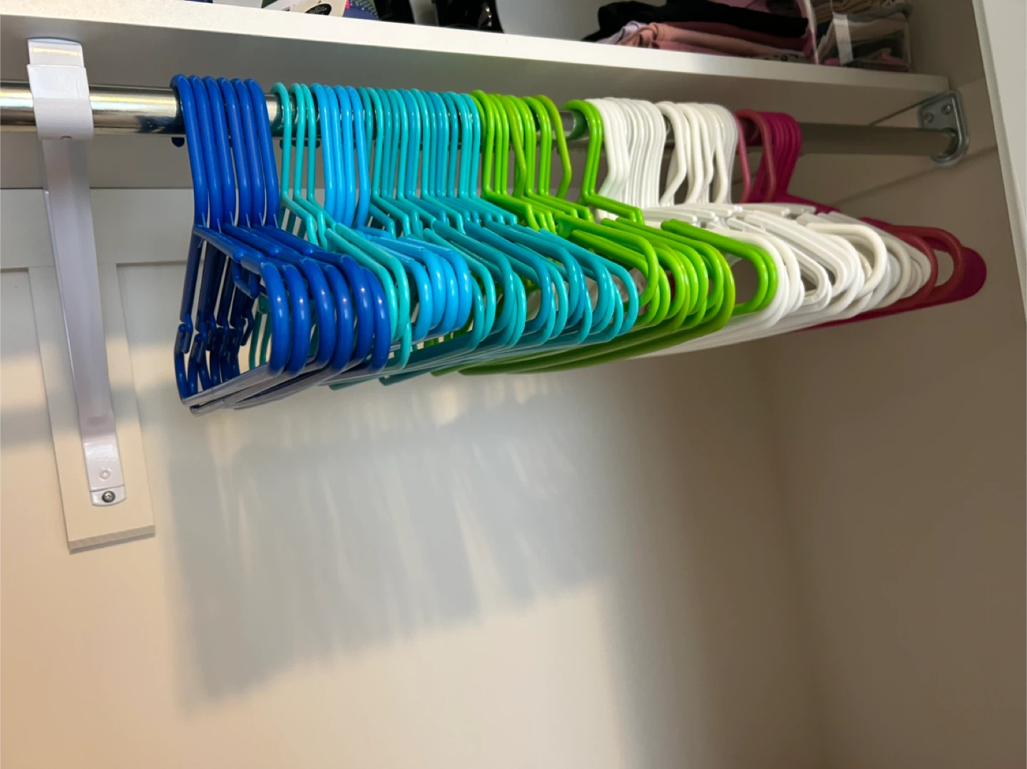 Kids Plastic Clothes Hangers - Assorted Colours