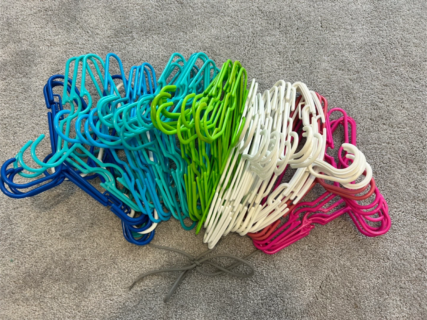 Kids Plastic Clothes Hangers - Assorted Colours - photo 3