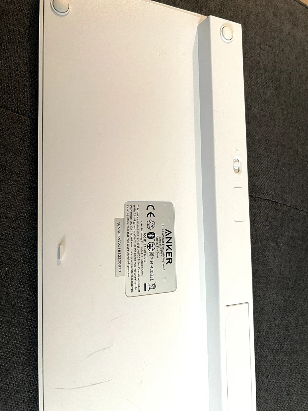 Anker Ultra-Slim Wireless Keyboard - photo 3