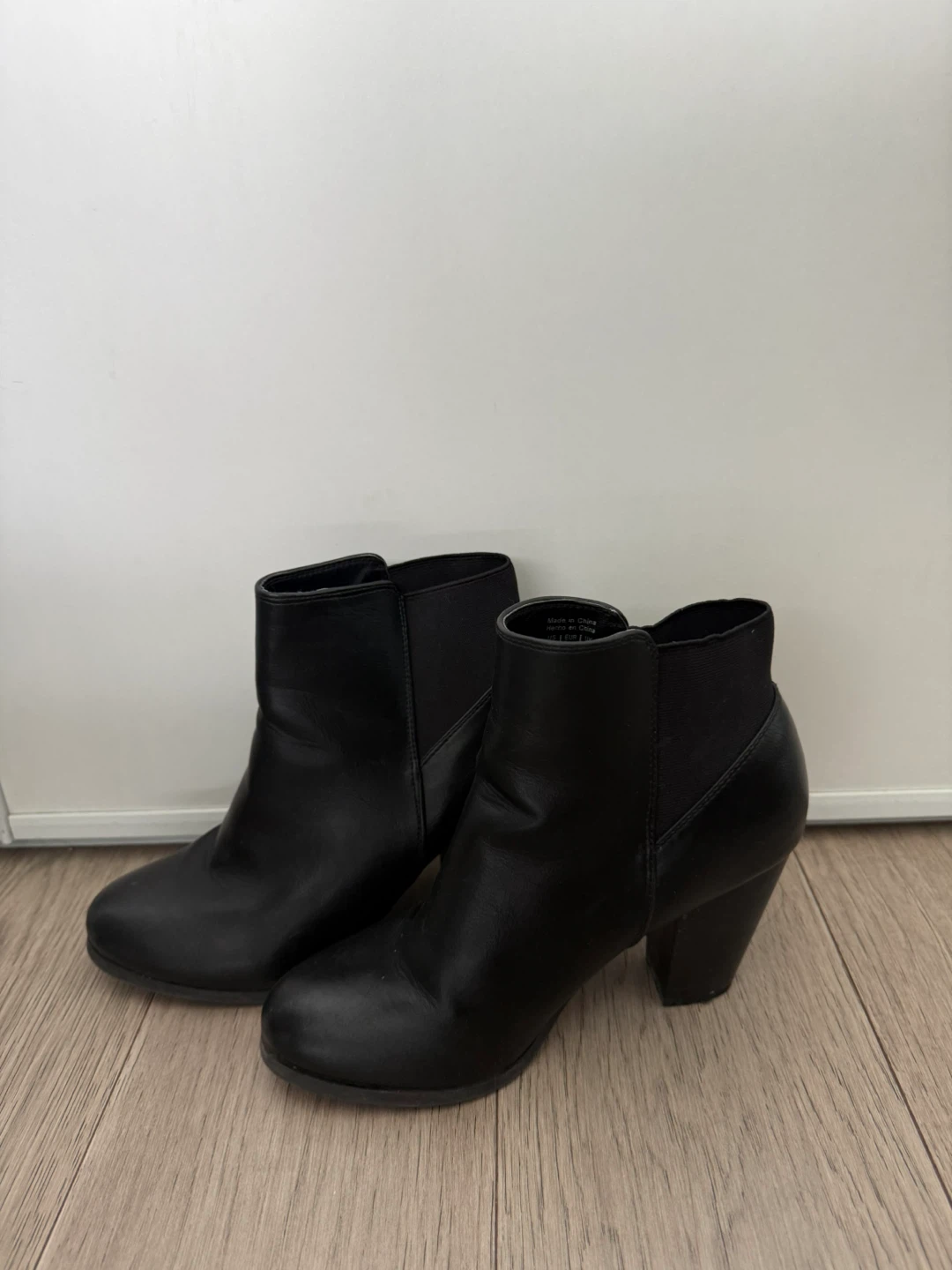 Black Heeled Ankle Boots