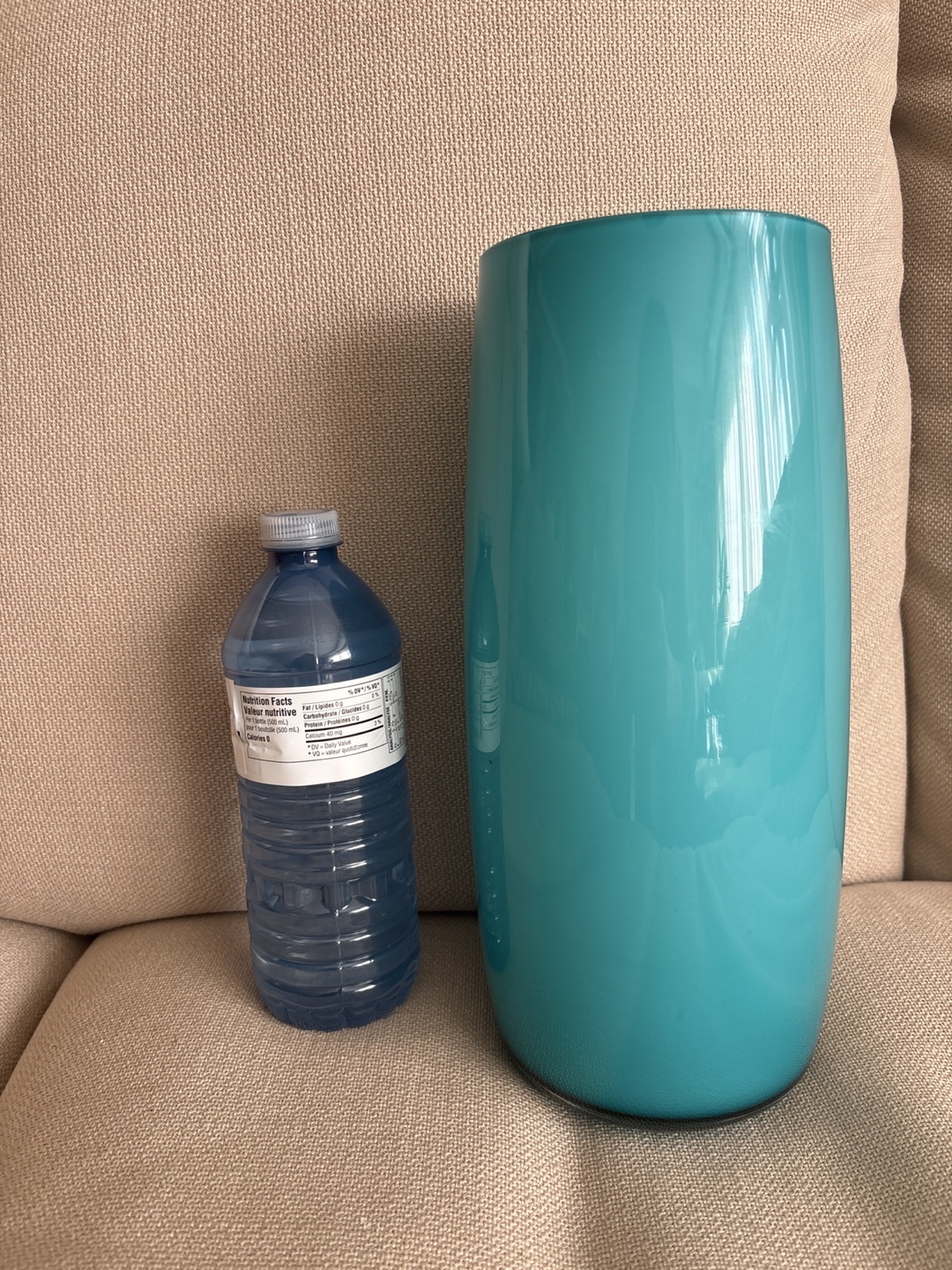 Teal Glass Vase