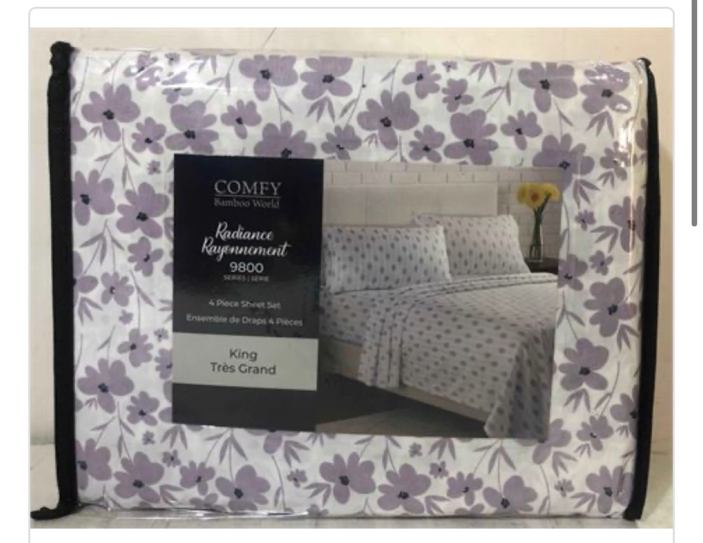 Bamboo World King 4 Piece Sheet Set
