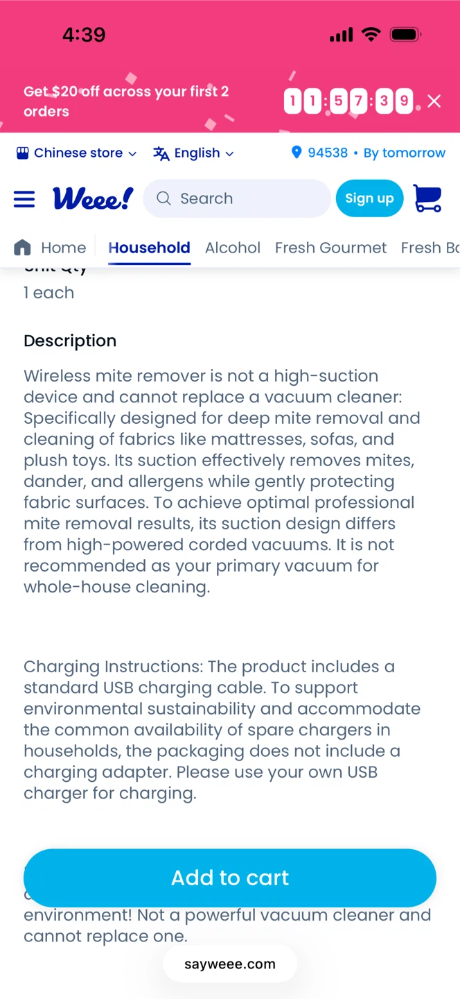 🥕NÕNTAUS cordless Mite Remover - photo 3