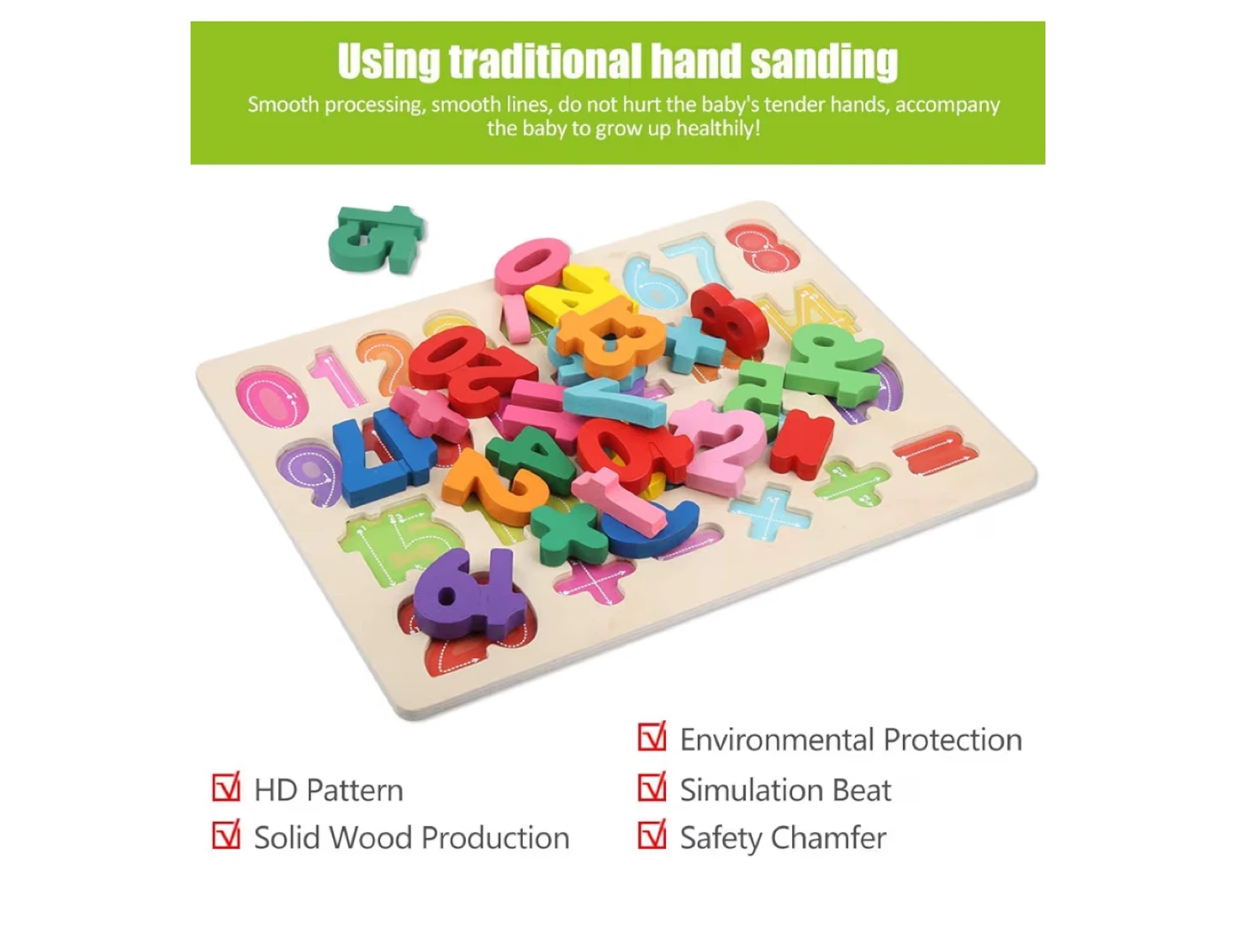 CHESLICK Wooden Number Puzzle Toy 0-20 - photo 5