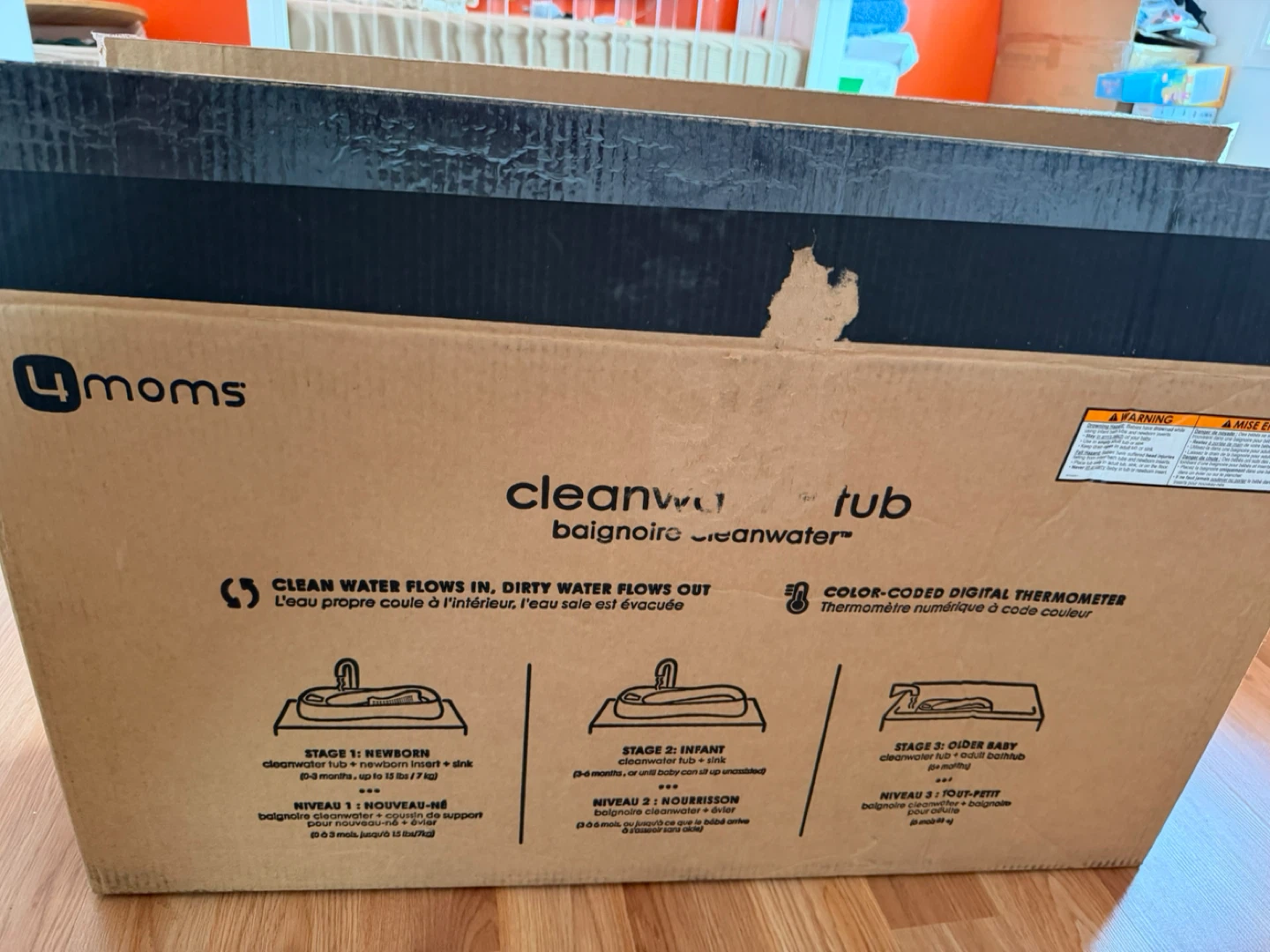 4moms cleanwater tub baby bathtub with digital thermometer - photo 4
