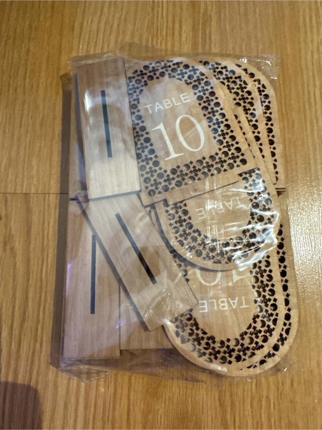Wooden Table Number Signs (Set of 20)