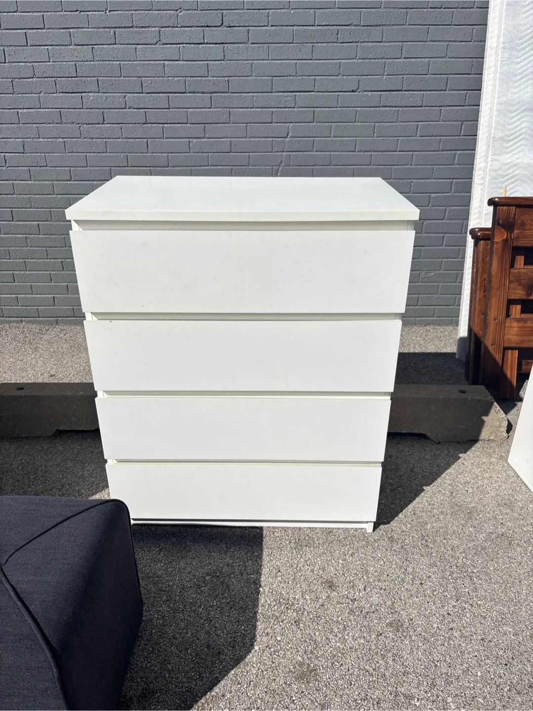 White 5-Drawer Dresser
