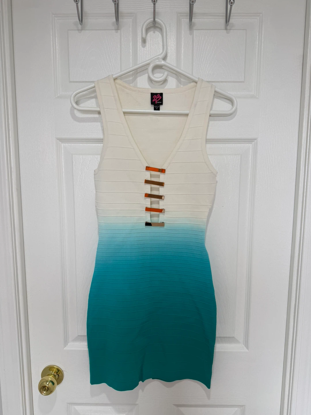 Bebe Ombre Sleeveless Bodycon Dress