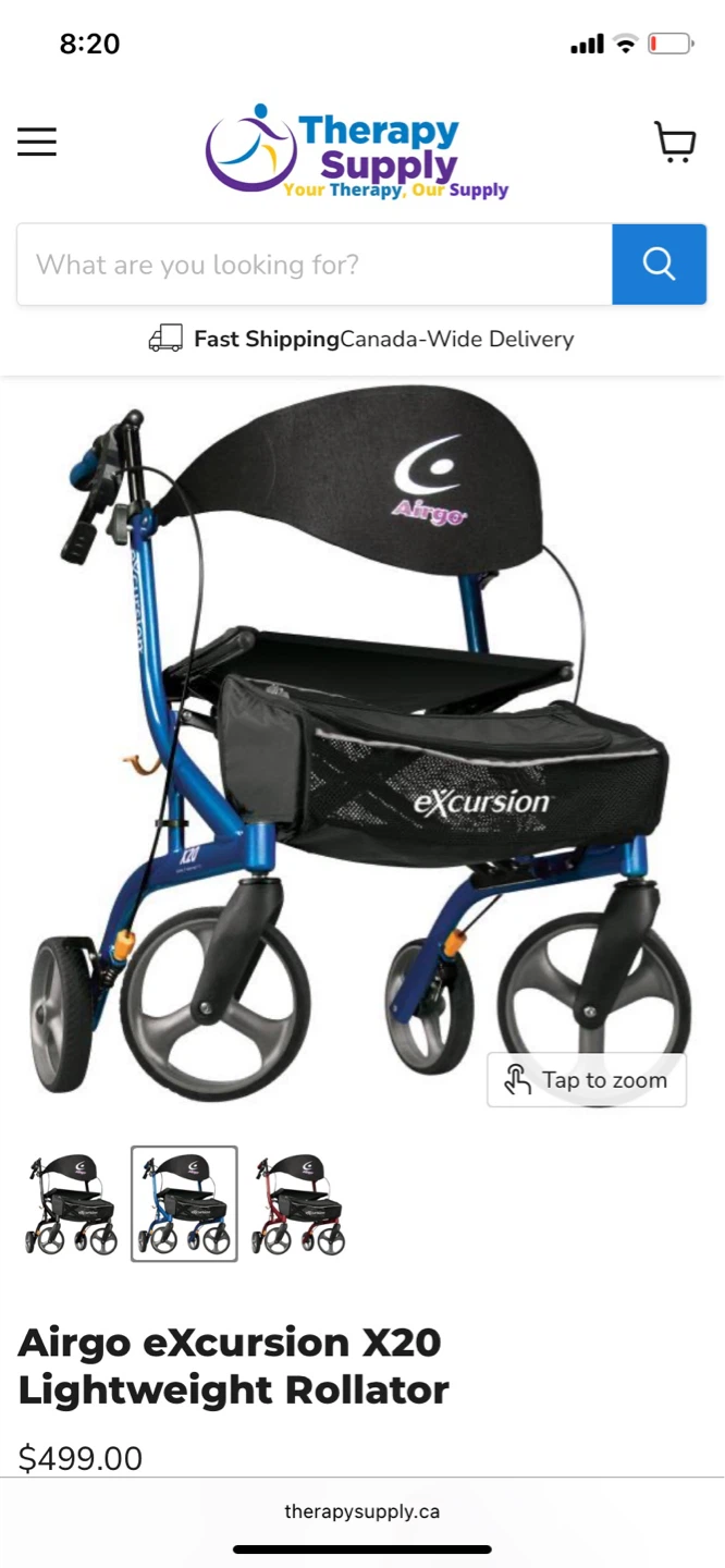 Airgo eXcursion X20 Lightweight Rollator - photo 4