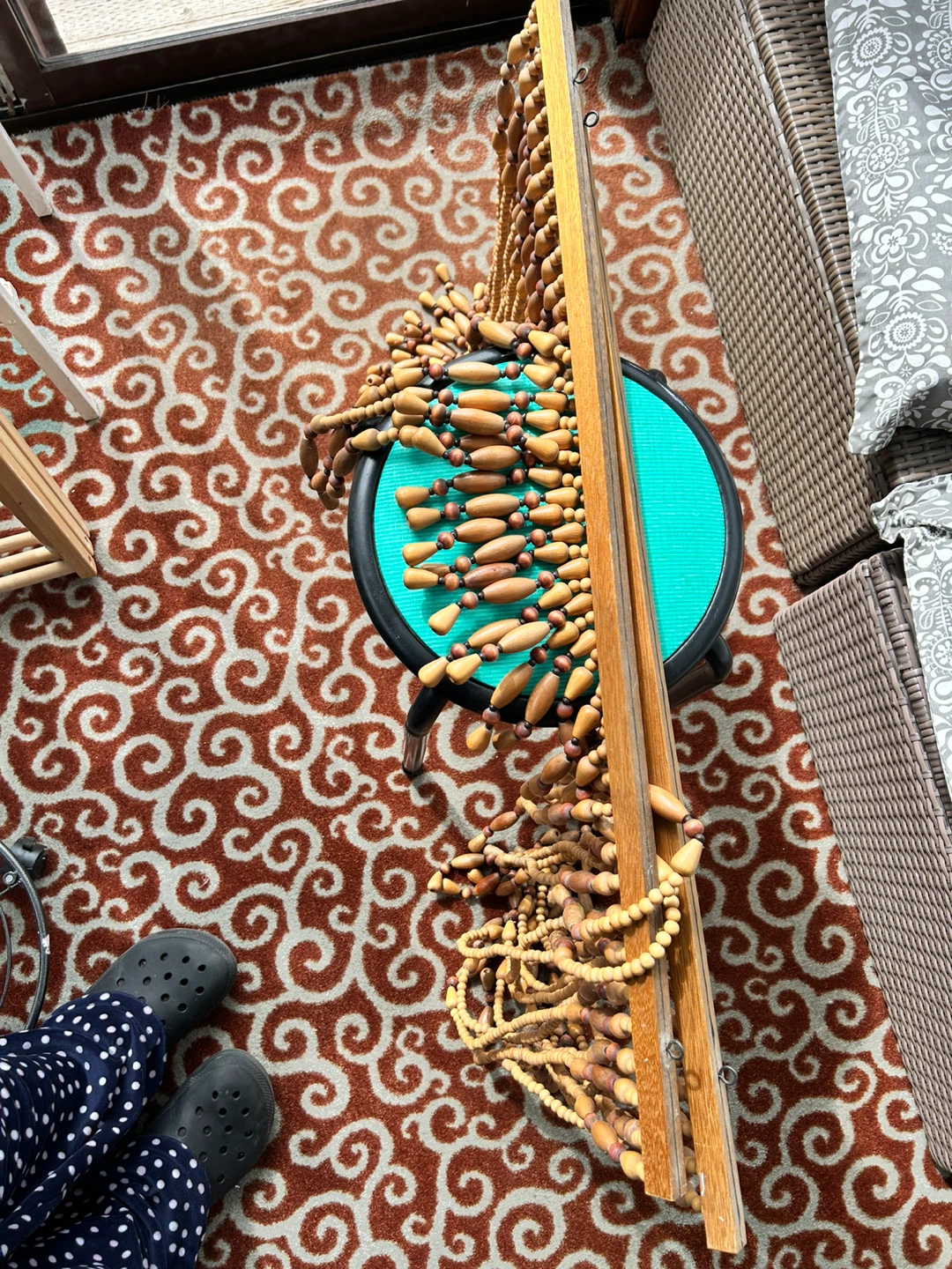 Wooden Beaded Curtain for Doorway - photo 2
