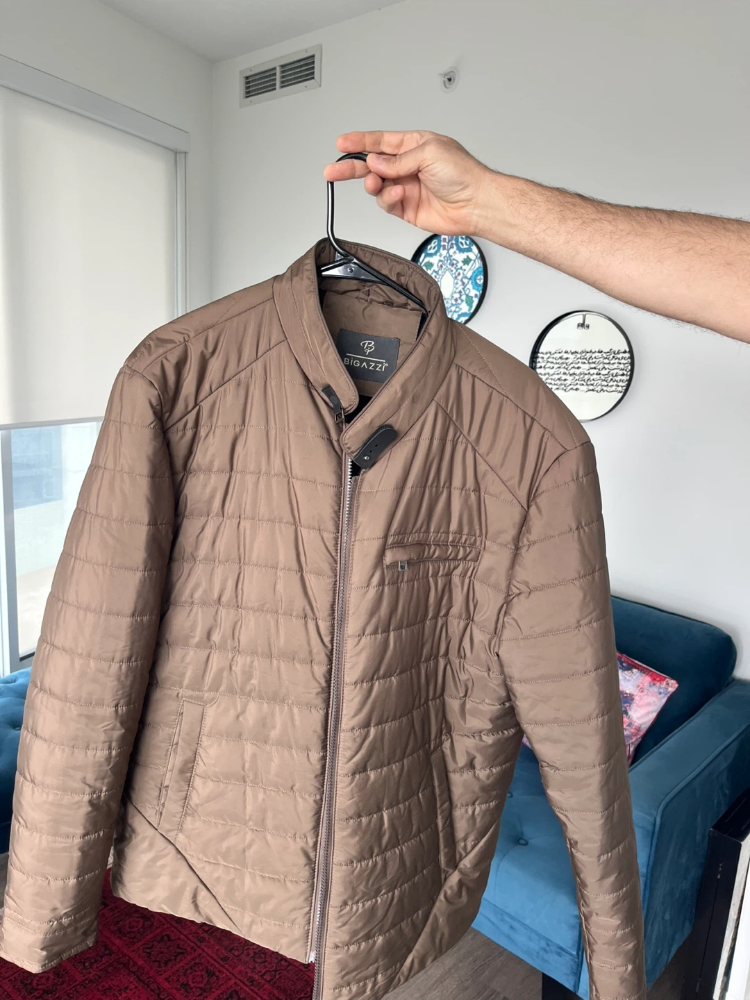 Biagazzi Puffer Jacket - Brown. Pick up Liberty village only