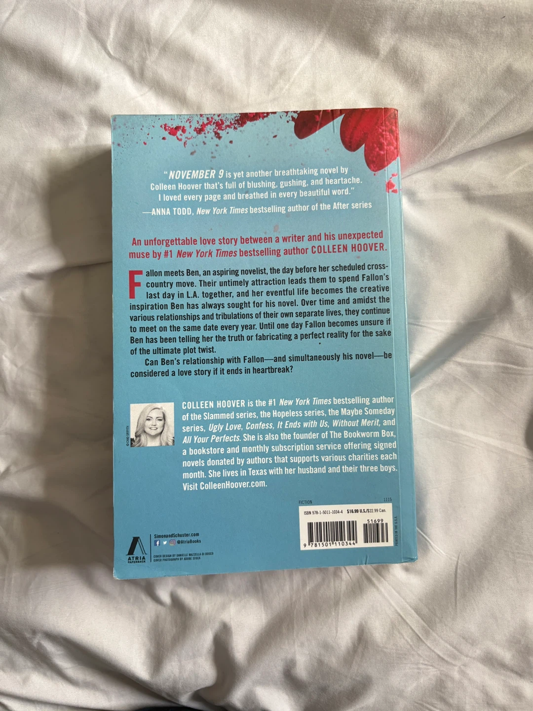 Colleen Hoover November 9 A Novel Paperback - photo 2