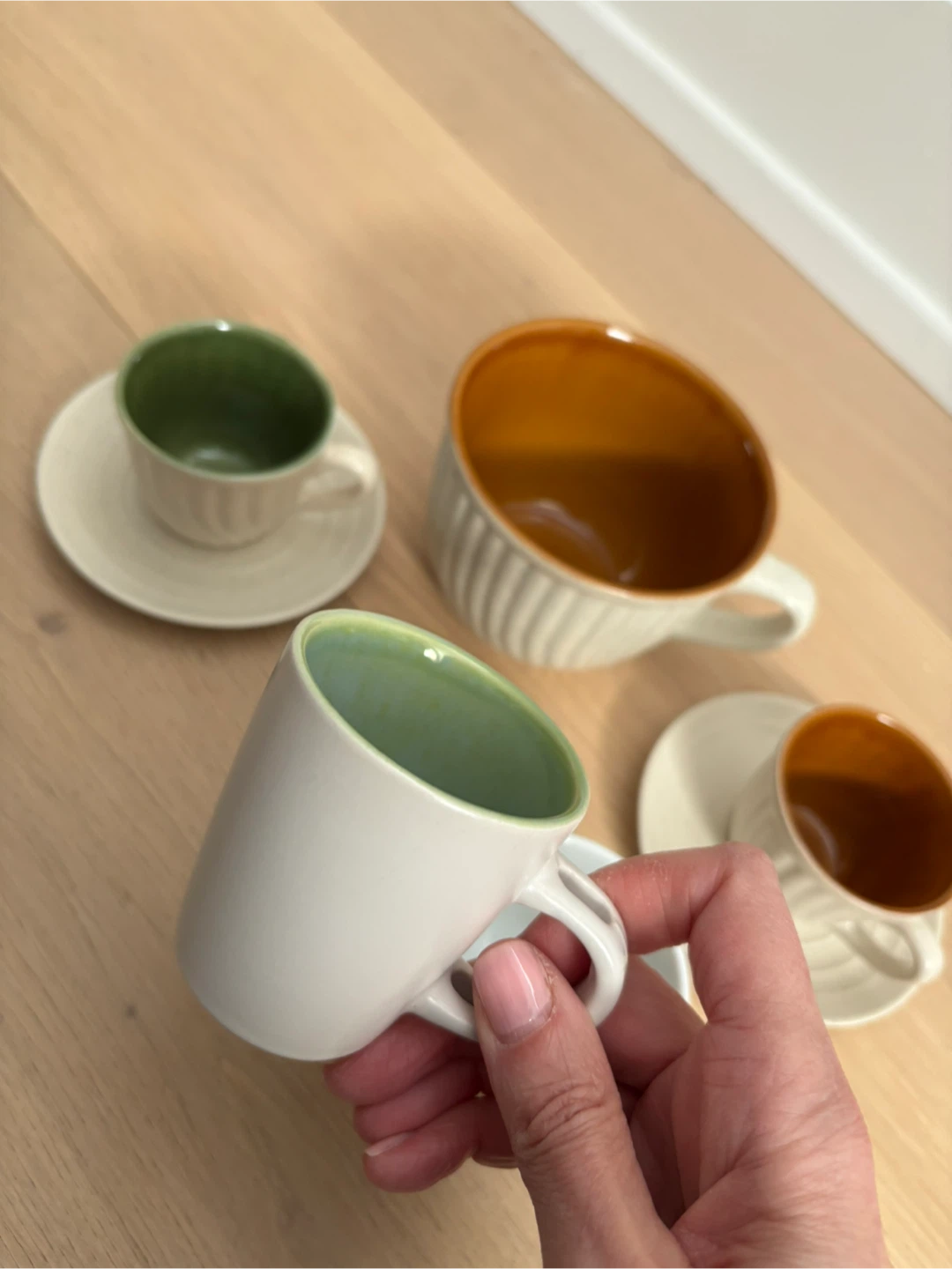 Assorted Mugs, Espresso, Coffee w Saucers - like new - photo 4