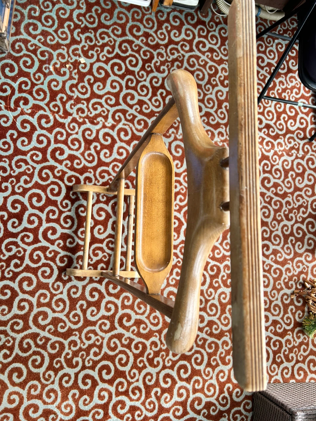 Wooden valet stand