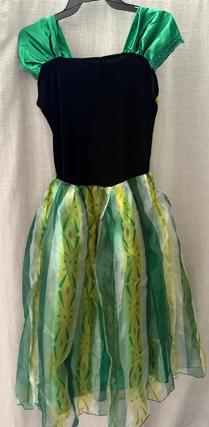 Anna Frozen Dress Costume - Green - X-Small - photo 2