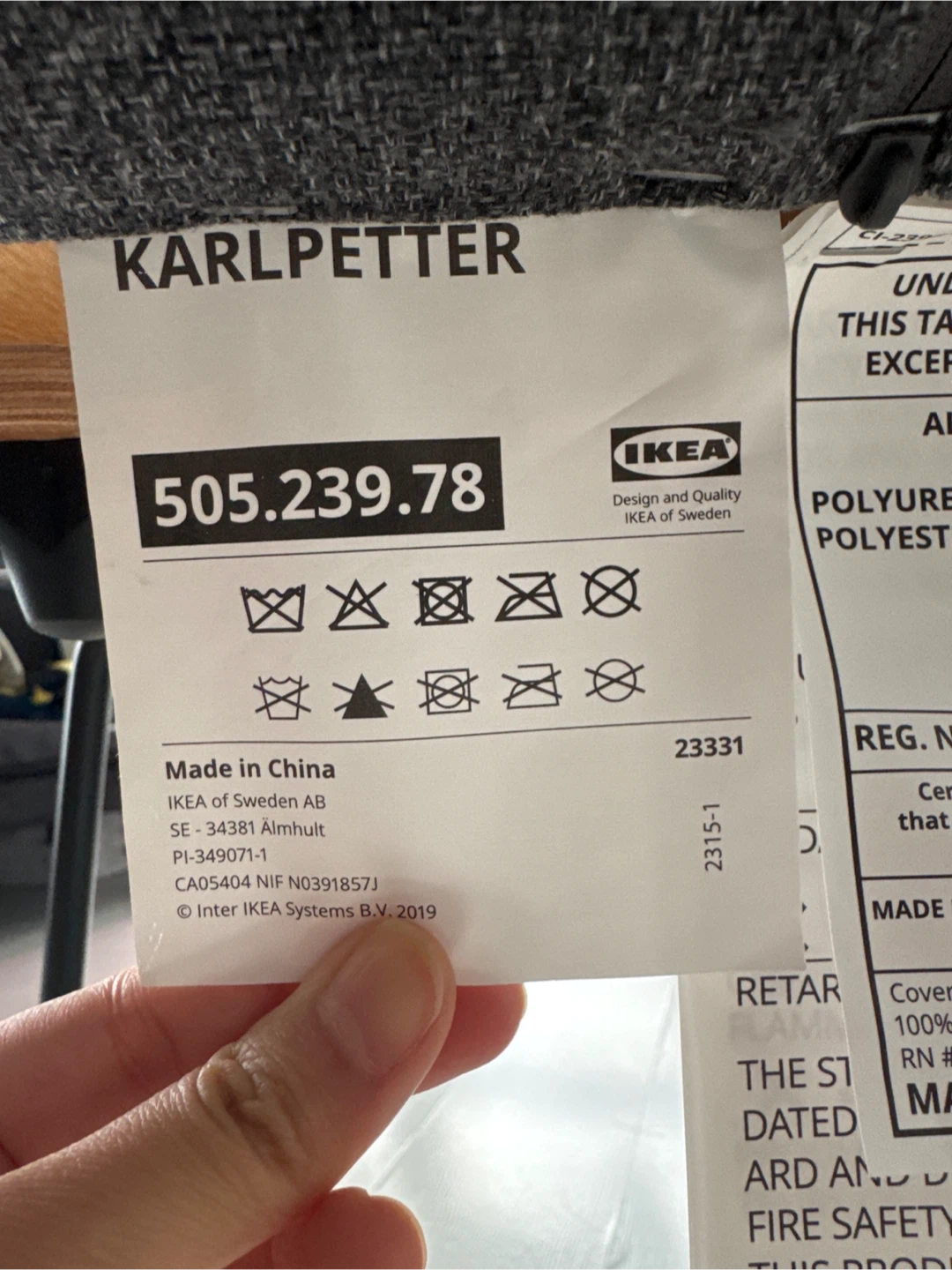 IKEA KARLPETTER Chair - Gray - photo 3