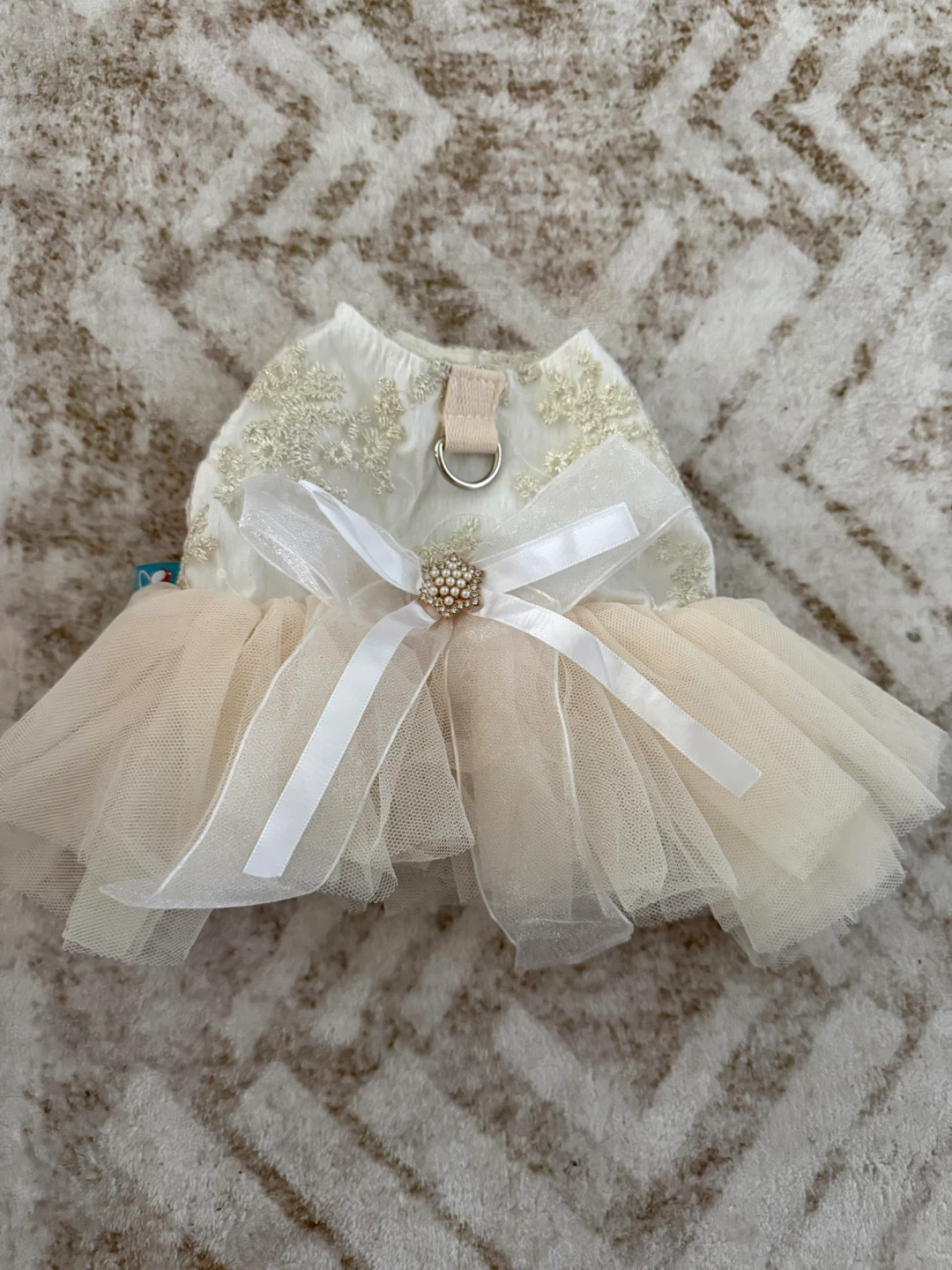 Pet Circle Dog Dress - Champagne, X-Small