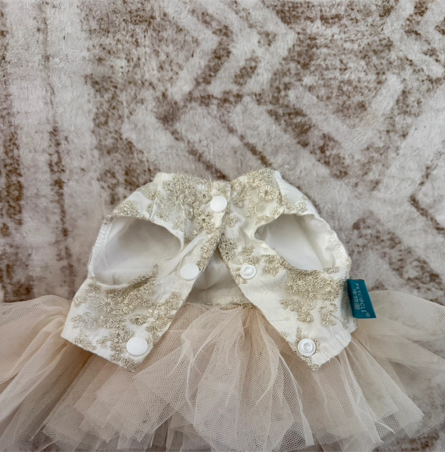 Pet Circle Dog Dress - Champagne, X-Small - photo 2