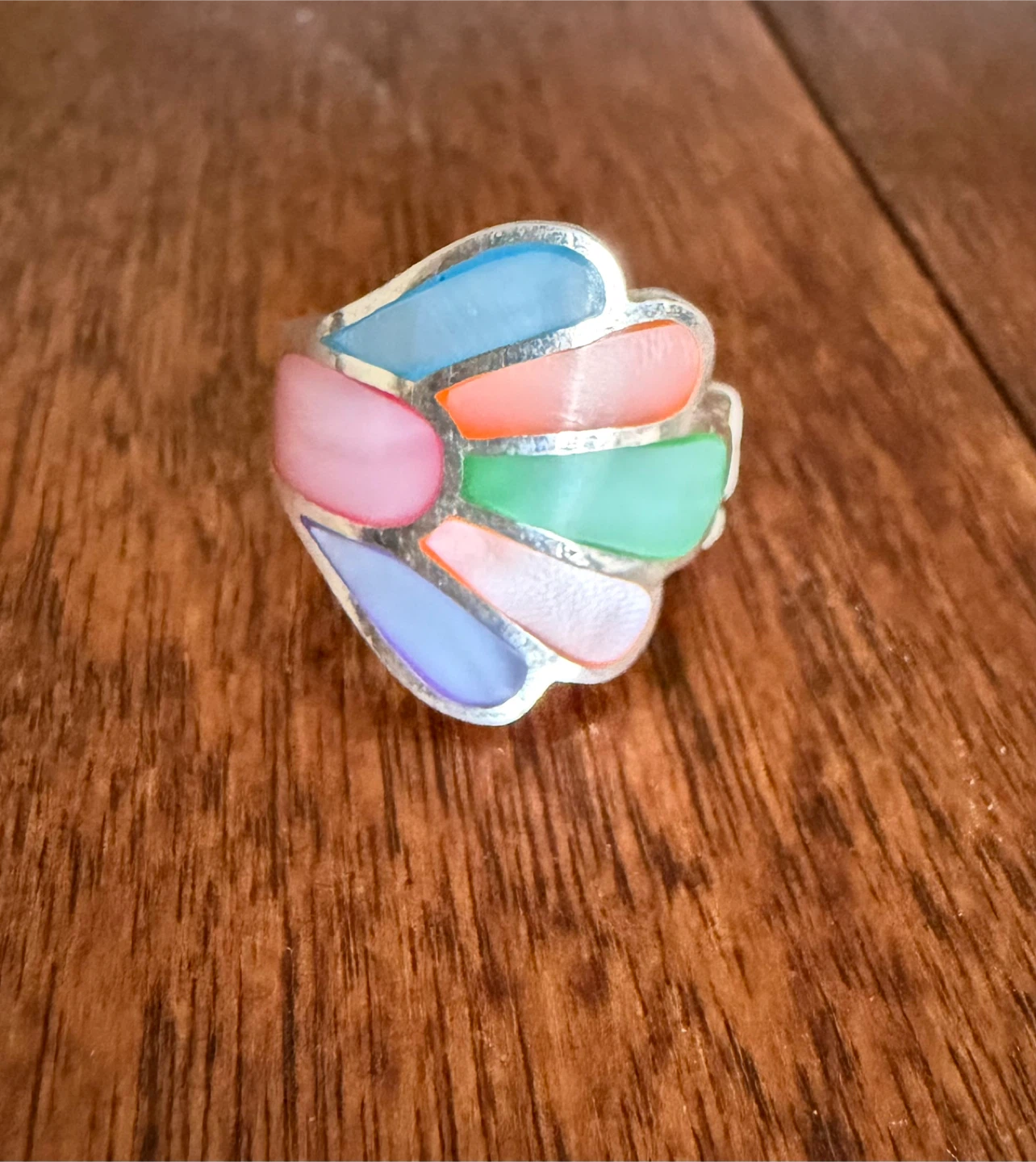 Colourful ring (silver stamped 925) - photo 2