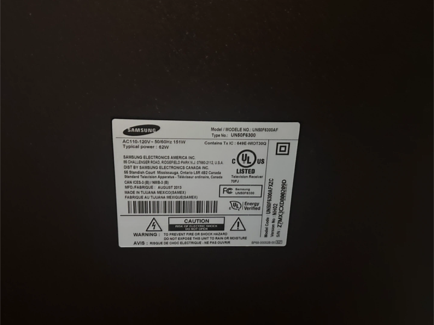 Samsung UN60F6300AF 60-inch Smart TV - photo 4