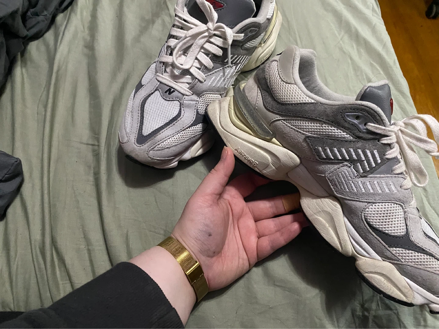 New Balance 9060 Grey Running Shoes - photo 3