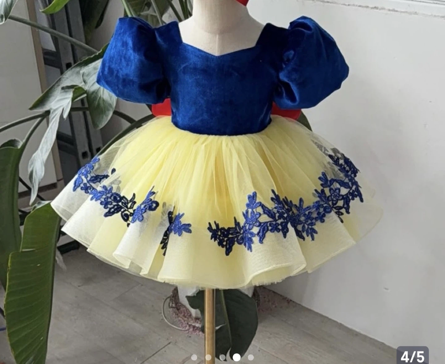 Girls Snow White Inspired Princess Dress