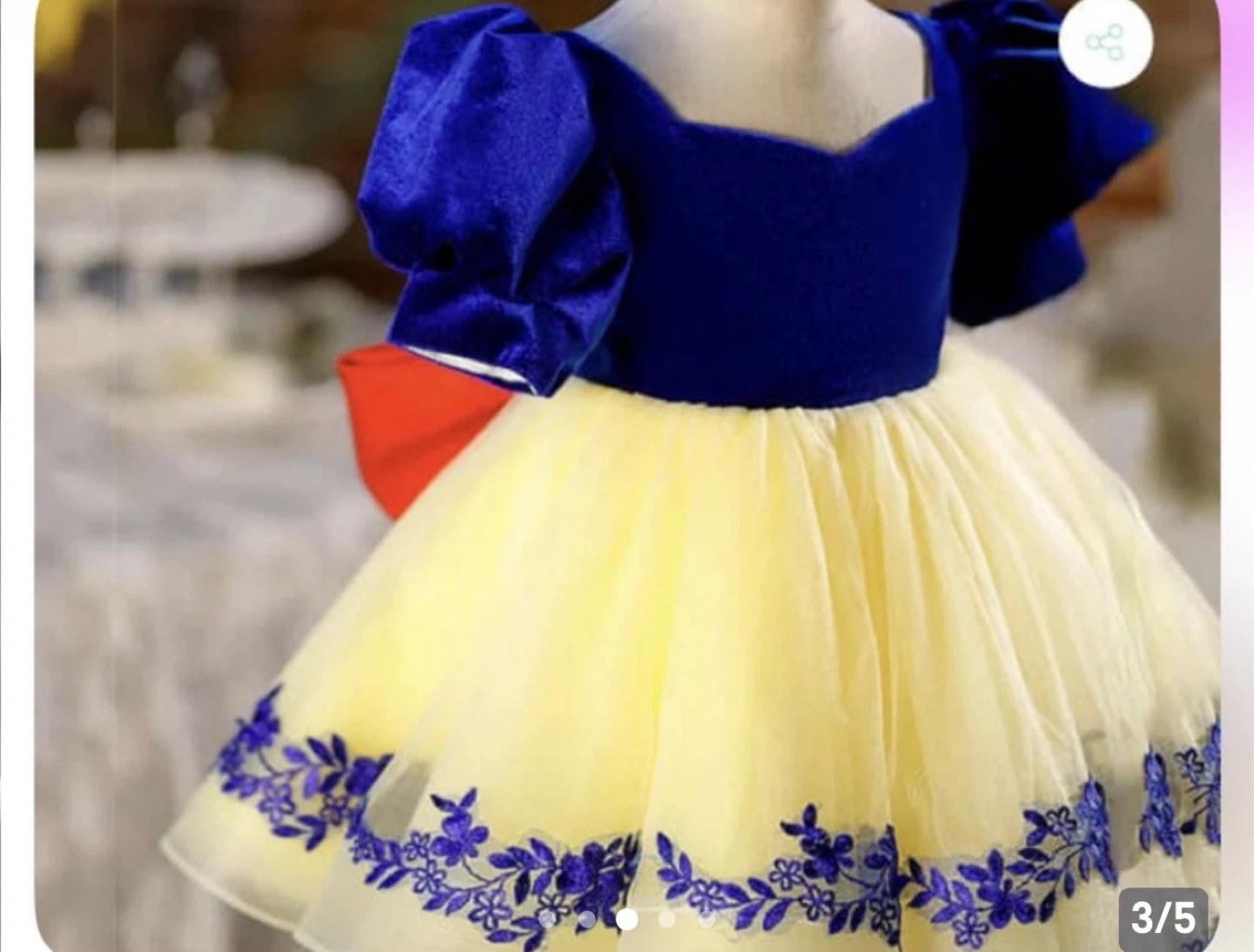 Girls Snow White Inspired Princess Dress - photo 3