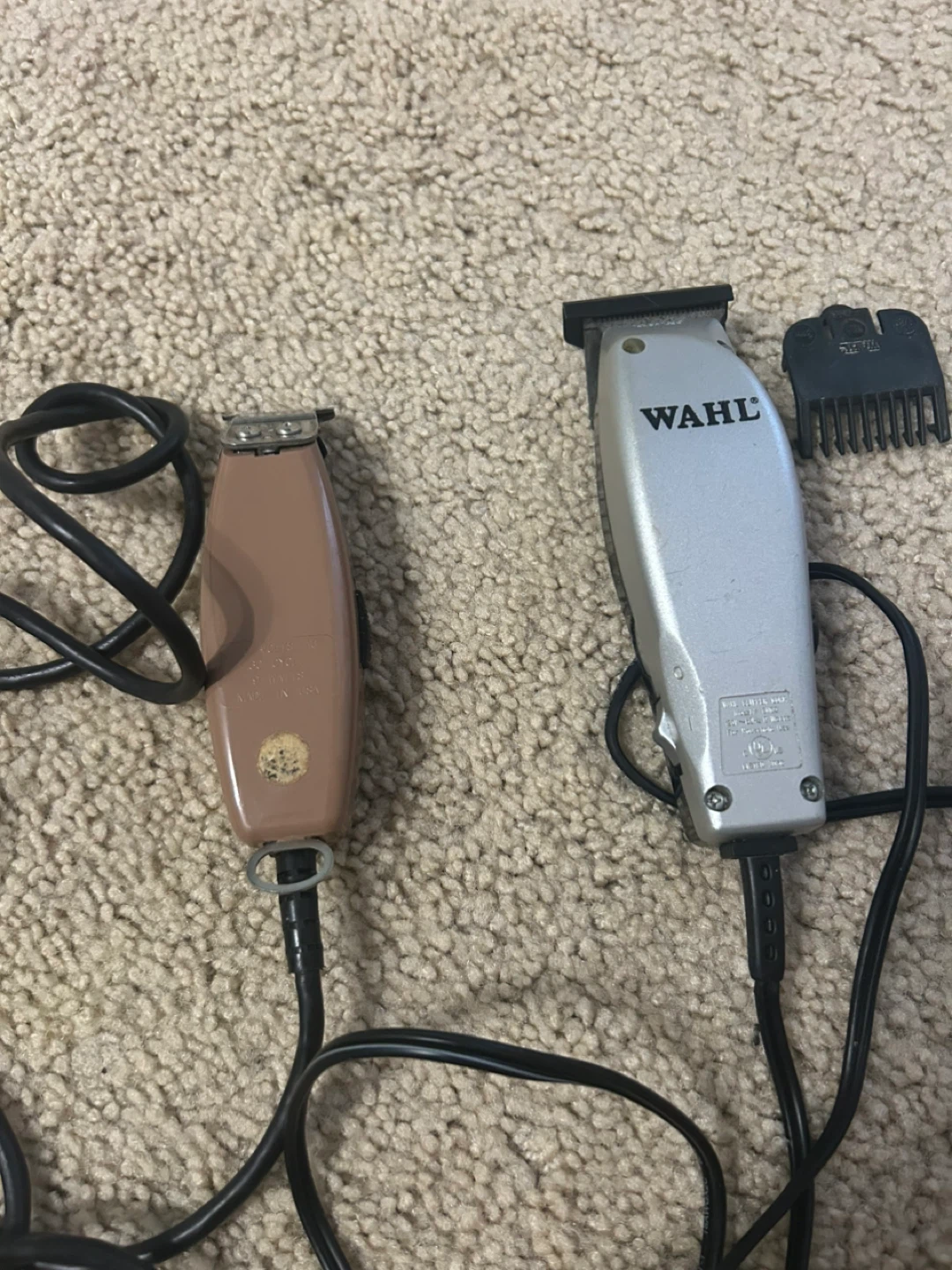 Two hair clippers