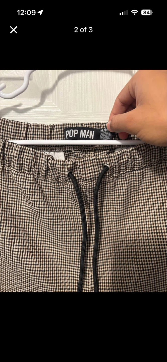 Pop Man Plaid Jogger Pants - photo 3
