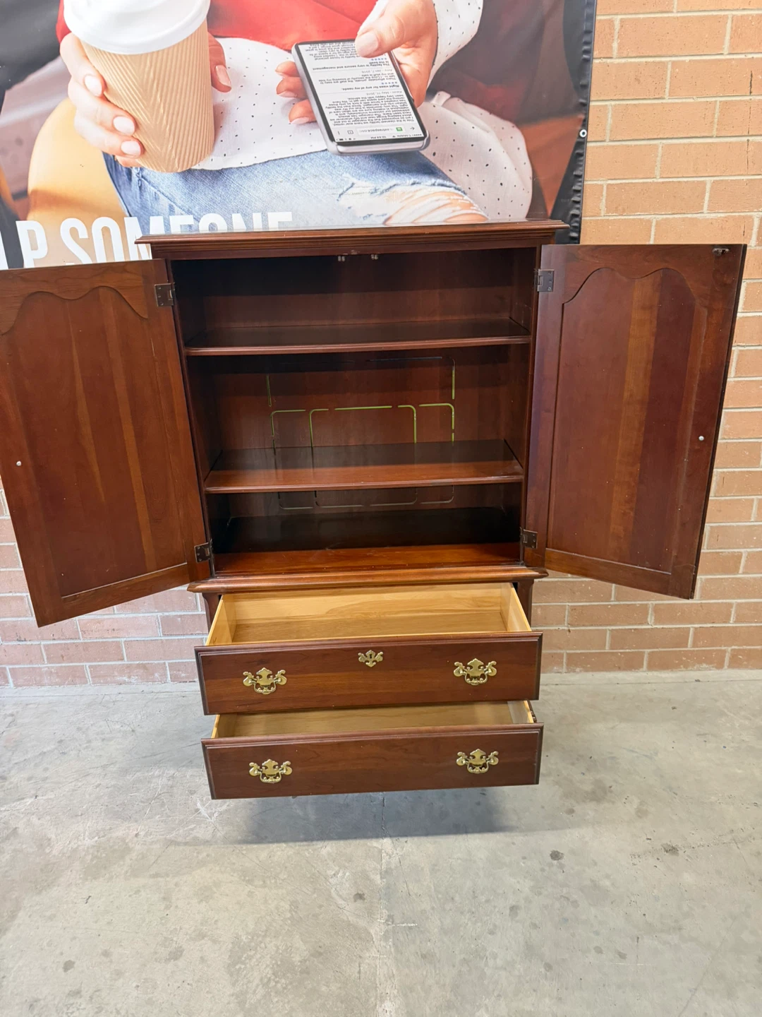 Medallion Collection Solid Wood Cabinet with Drawers - photo 3