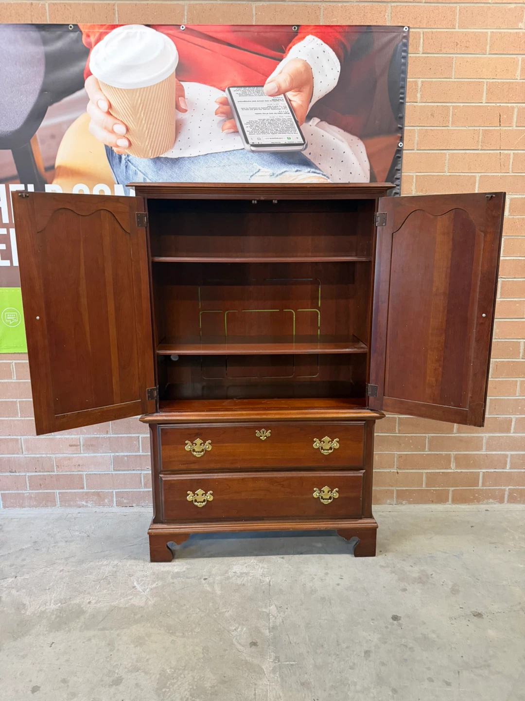 Medallion Collection Solid Wood Cabinet with Drawers - photo 2